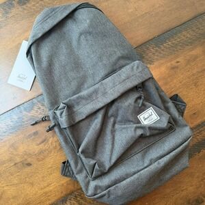 Herschel Supply‎ Co. Backpack Classic Black Crosshatch Gray School Daypack New